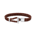925 Sterling silver, blackened/ leather colección 2024-1.