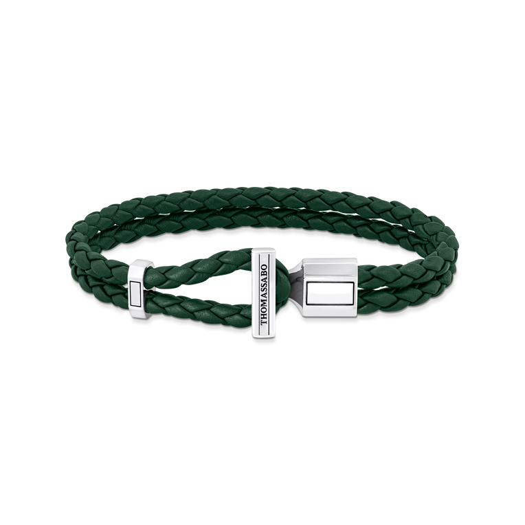 925 Sterling silver, blackened/ leather colección 2024-1.