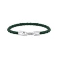 Pulsera de cuero en color verde