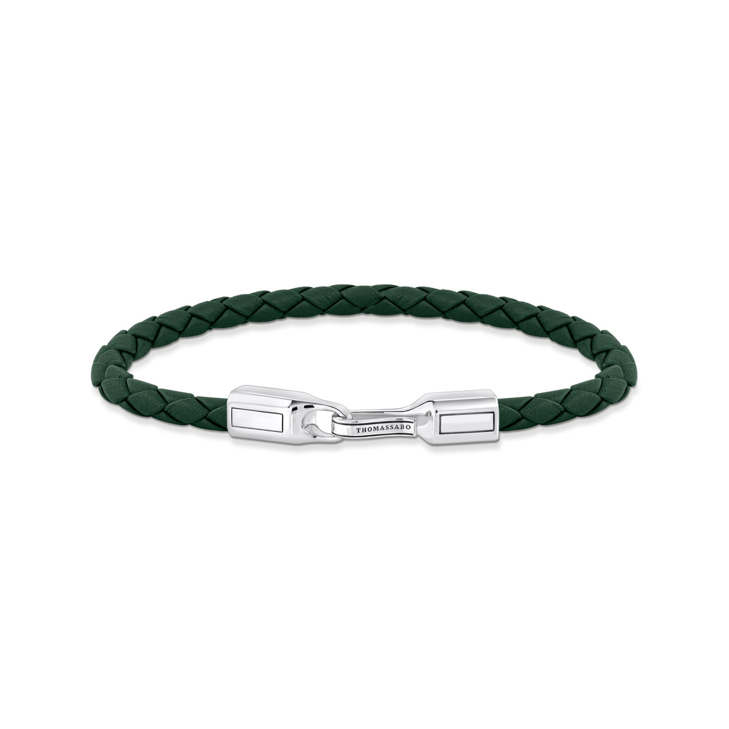 Pulsera de cuero en color verde
