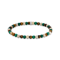 Pulsera de cuentas en tonos tierra y verde