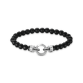 Pulsera obsidiana beads