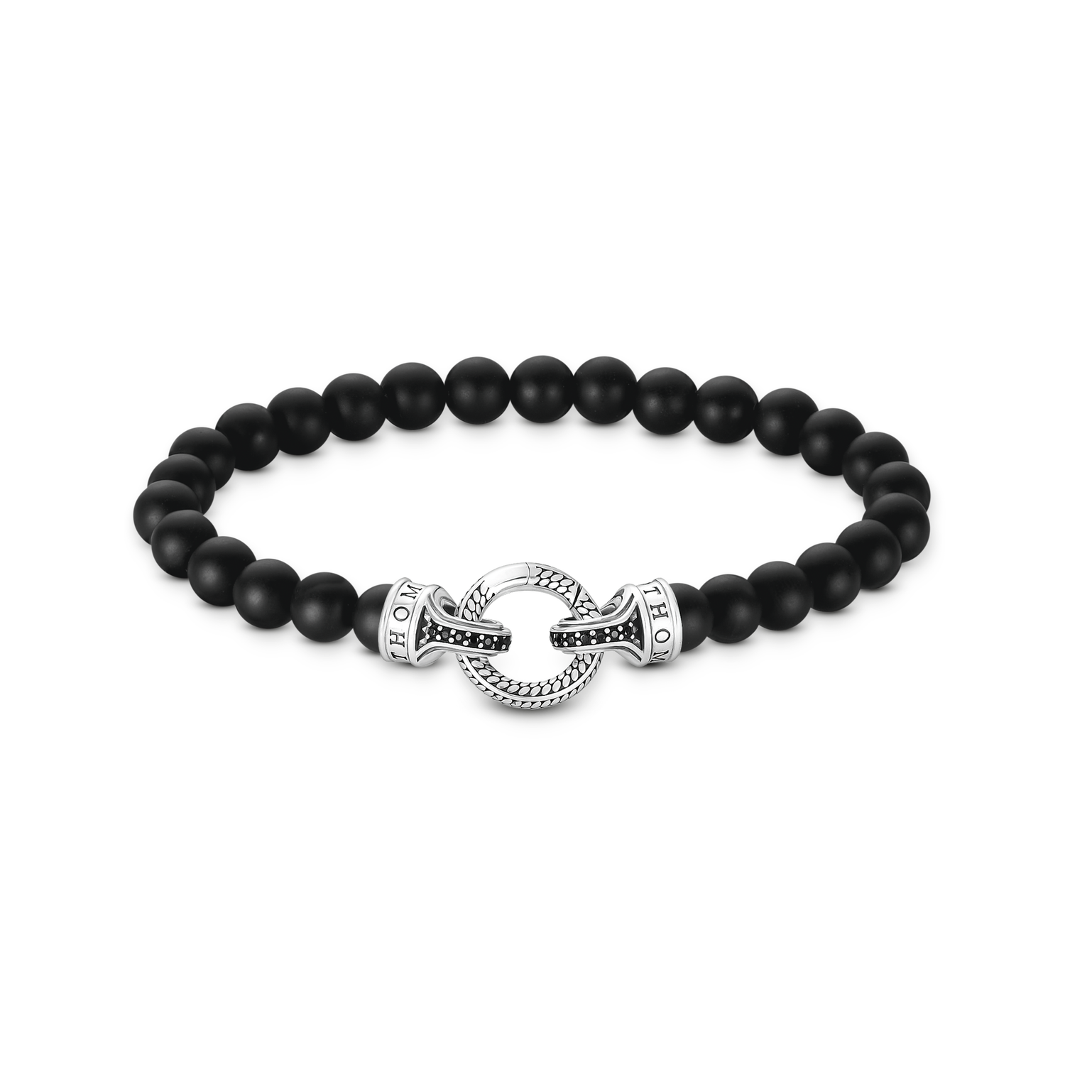 Pulsera obsidiana beads