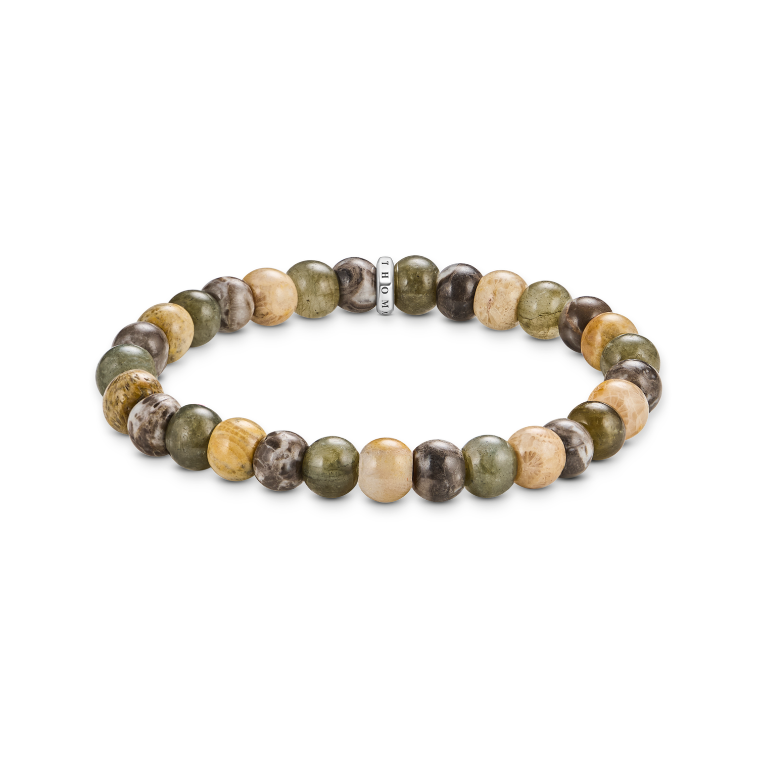 Pulsera labradorita y jaspe cocodrilo