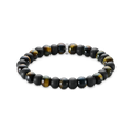 Pulsera obsidiana y ojo de tigre
