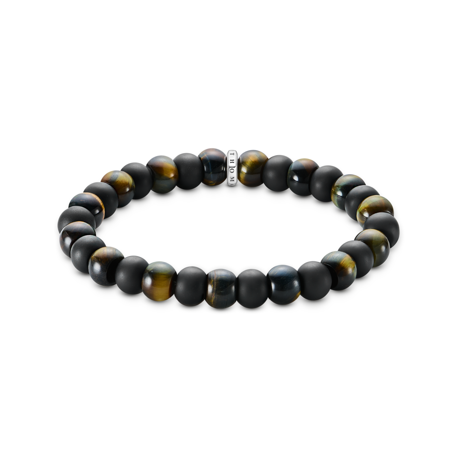 Pulsera obsidiana y ojo de tigre