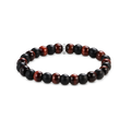 Pulsera obsidiana y ojo de tigre rojo