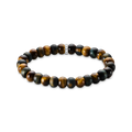 Pulsera ojo de tigre oro marrón y oro azul