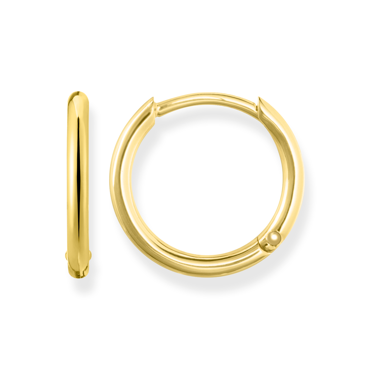 HOOP EARRINGS 925 STERLING SILVER GOLD PLATED