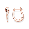 925 Sterling silver, gold plated rose gold/ zirconia