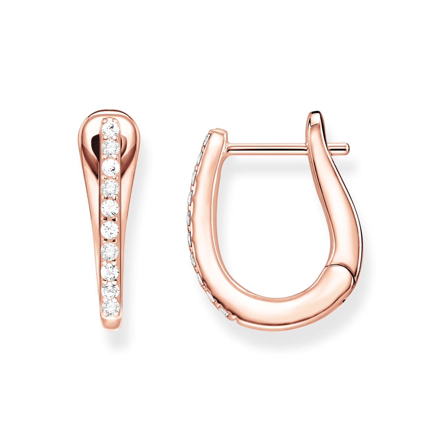 925 Sterling silver, gold plated rose gold/ zirconia