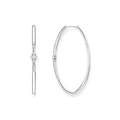 925 Sterling silver, blackened/ zirconia