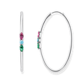 AROS,PLATA DE LEY 925,GEMA VITROCERAMICA,CORINDON SINTETICO,MULTICOLOR