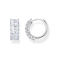 hoop earrings925 Sterling silver/ zirconiawhite