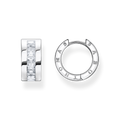 hoop earrings925 Sterling silver/ zirconiawhite