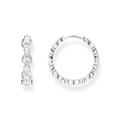 Aros piedras blancas925 Sterling silver/ zirconiawhite