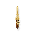 REBEL - WOLF 925 Sterling silver, gold plated yellow gold/ tiger‘s eye/ zirconia colección 2024-1. 