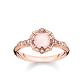 925 Sterling silver, gold plated rose gold/ white diamo
