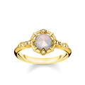 925 Sterling silver, gold plated yellow gold/ agate/ white