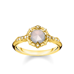 925 Sterling silver, gold plated yellow gold/ agate/ white
