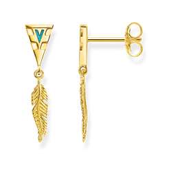 FEATHER EARRINGS - ORO