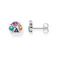 PENDIENTES,PLATA DE LEY 925,ENNEGRECIDA,TURQUESA IMITACION,CORINDON SINTETICO,ESPINELA SINTETICA,CIRCONITA,MULTICOLOR