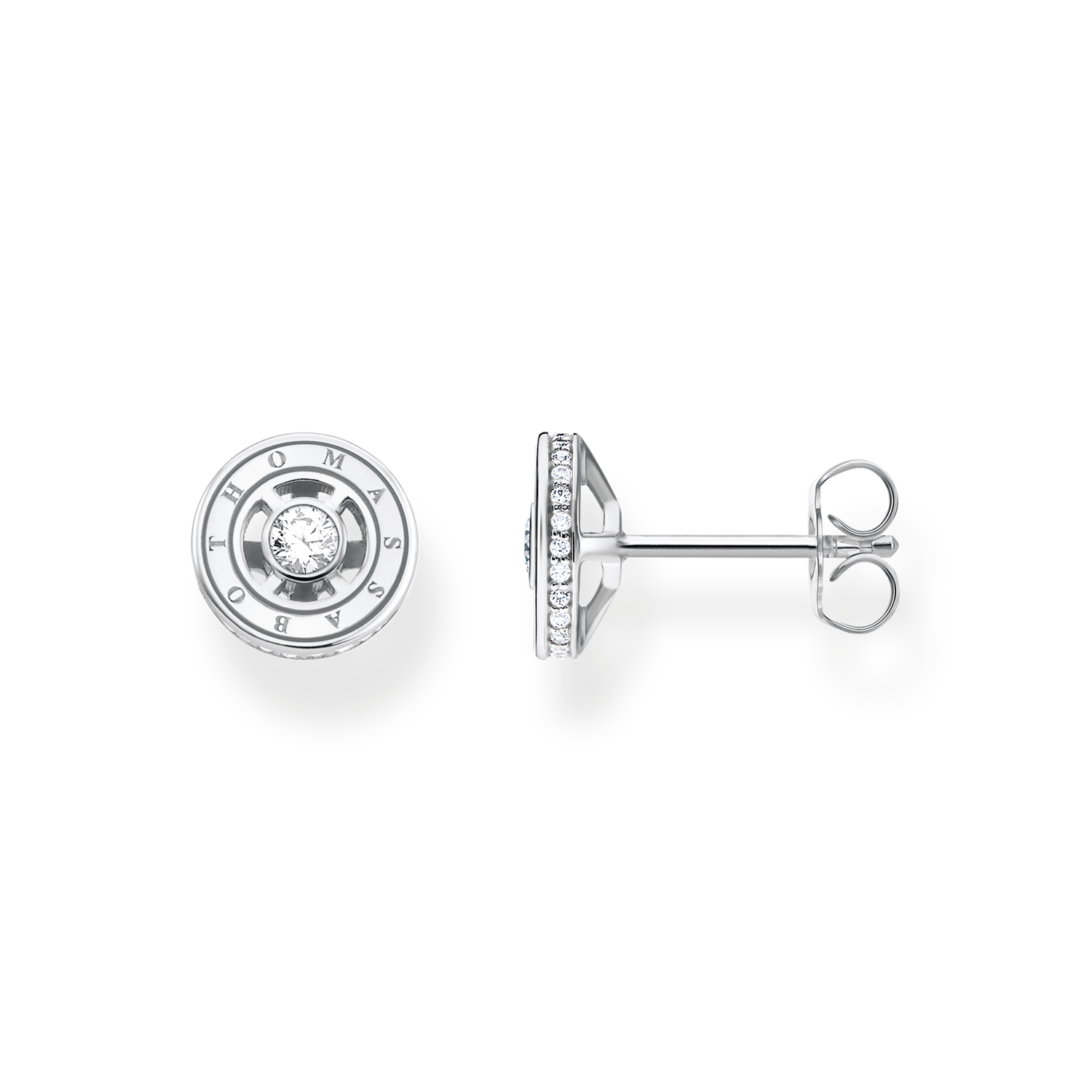 Pendientes con piedras blancas plata925 Sterling silver/ zirconiawhite