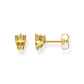 ear studs925 Sterling silver, gold plated yellow goldyellow gold-coloured