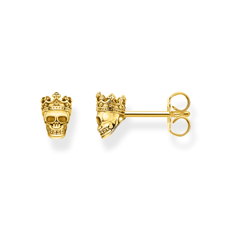 ear studs925 Sterling silver, gold plated yellow goldyellow gold-coloured