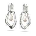 Pendientes con colgante de perlas Natural Beauty