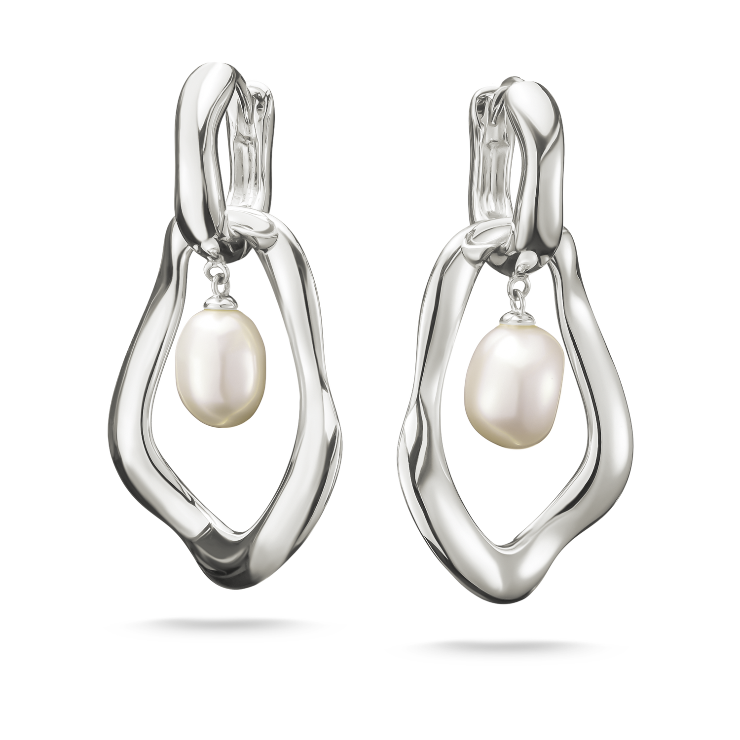 Pendientes con colgante de perlas Natural Beauty
