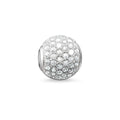 Bead "white pavé"