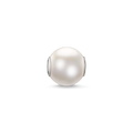 Bead "white pearl large"
