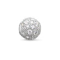 Bead "white crushed pavé"