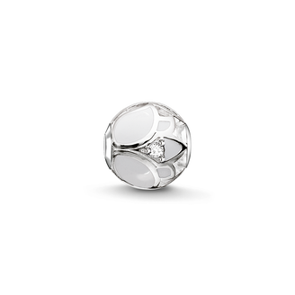 Bead "white lotus blossom"
