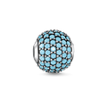 Bead "pavé turquoise"