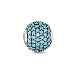 Bead "pavé turquoise"
