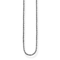 SILVER BLACKENED CHAIN L80