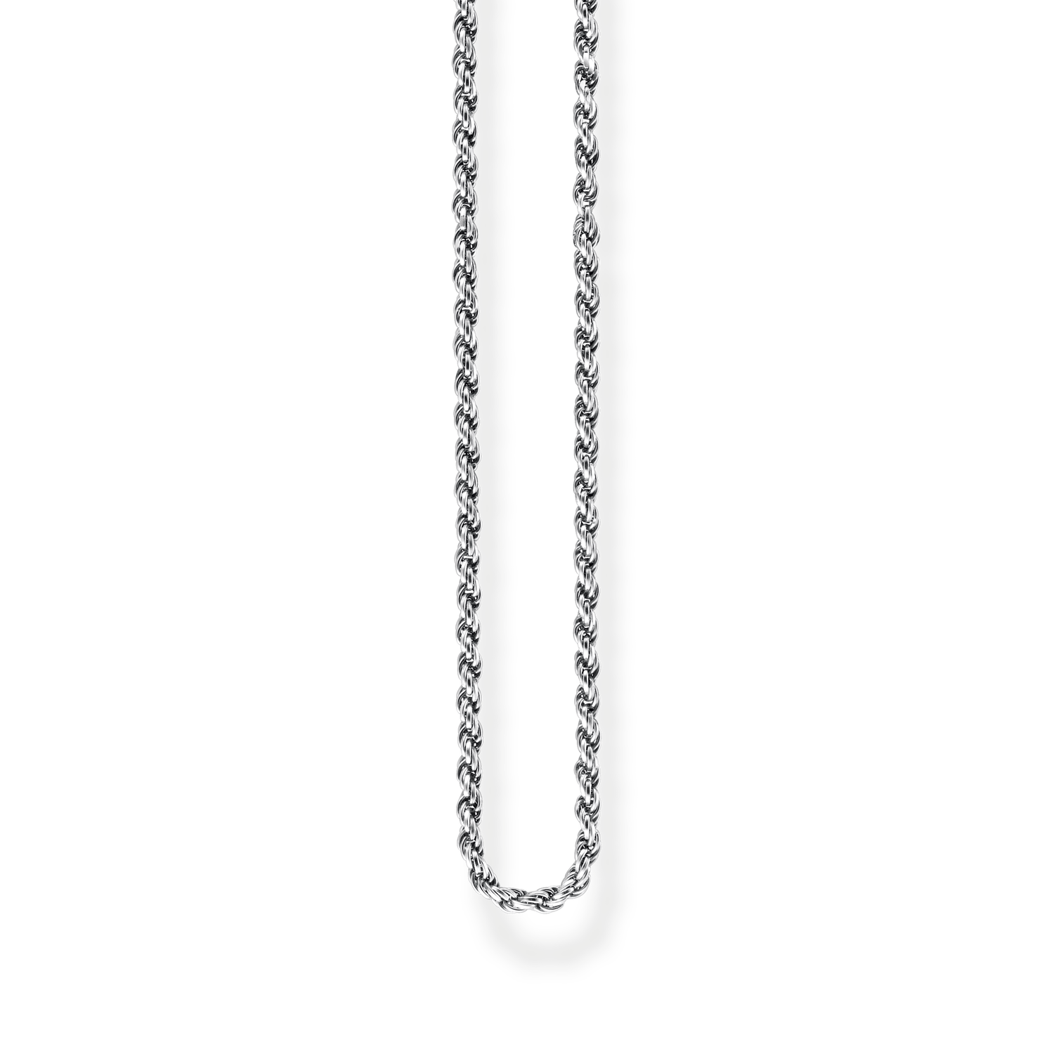 SILVER BLACKENED CHAIN L40