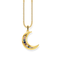925 Sterling silver, gold plated yellow gold/ glass-ceramic