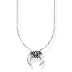 CADENA PLATA DE LEY 925,ENNEGRECIDA DEL NACAR DE ABULON,GEMA VITROCERAMICA,ESMALTE EN FRIO,CORINDON SINTETICO,ESPINELA SINTETICA,CIRCONITA,MULTICOLOR 40-42-45CM