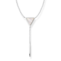 CADENA PLATA DE LEY 925,NACAR BLANCO 40-42-45CM