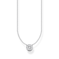 Cadena c�rculo con piedra blanca925 Sterling silver/ zirconiawhite