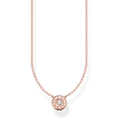 Cadena c�rculo oro rosado925 Sterling silver, gold plated rose gold/ zirconiawhite