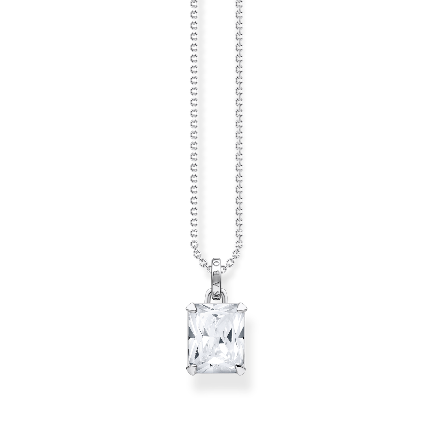 Cadena piedra blanca925 Sterling silver/ zirconiawhite