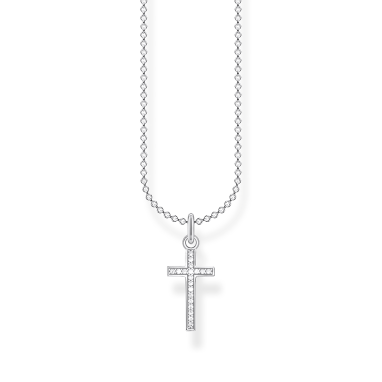 Cadena cruz de pav�