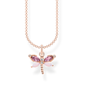cadenaplata de ley 925, baño de oro rosado/ gema vitrocerámica/ circonitamulticolorWomen