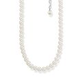 necklace925 Sterling silver/ freshwater pearl/ zirconiawhite