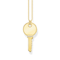 necklace925 Sterling silver, gold plated yellow gold/ zirconiawhite