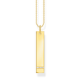 necklace925 Sterling silver, gold plated yellow gold/ zirconiawhite